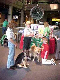 Diane and Sirius with
some visitors to the 4H Display