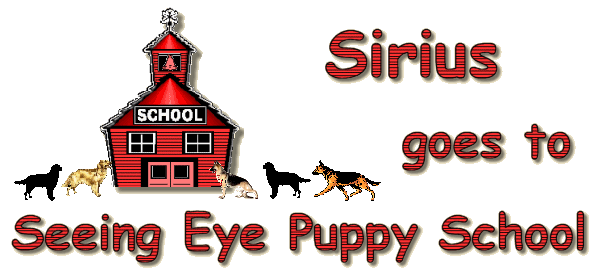 Puppy Sirius goes to
Seeing Eye Puppy School