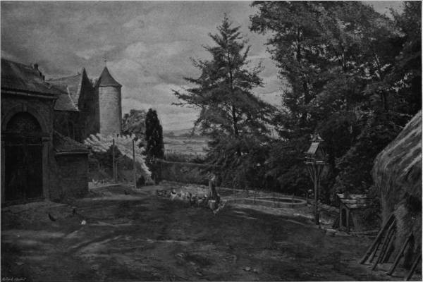 'The Poultry Yard' by Eyre Crowe A.R.A. (1900)