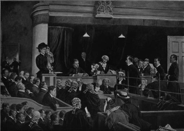 'Trial for Bigamy' by Eyre Crowe A.R.A. (1897)