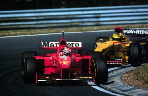 [IMAGE : Michael and Ralf Schumacher driving at Hungary]