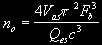 no = 4*pi*pi*Fs*Fs*Fs*Vas/(c*c*c*Qes)