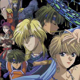 All of them in the little cirlces like on the back of mangas