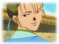 a handsome man offers to show Miaka around