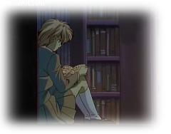 As always Yui is reading the book in the library