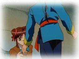 Tama tells Miaka they better go, but Miaka has something to say