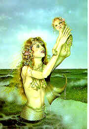 David Delamare retired mermaid and Baby