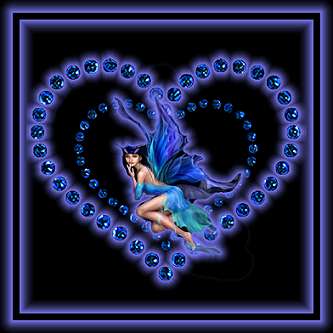 Blue Fairy Heart GIF