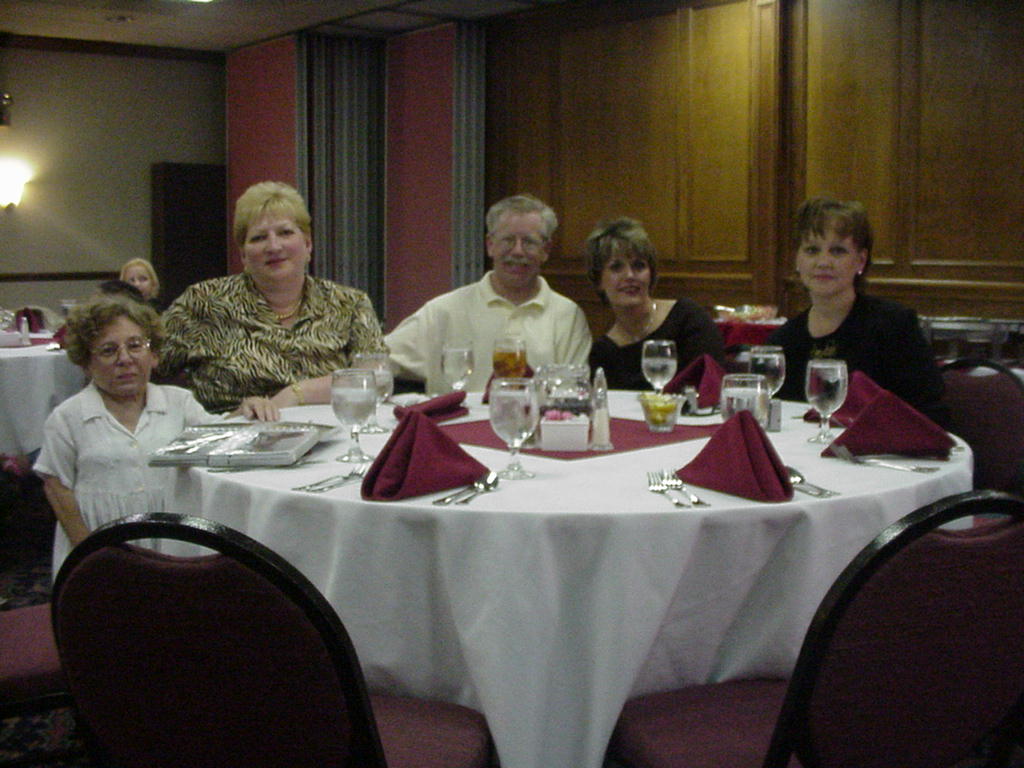 Parents table: Joy, Mommy and Daddy, Beverly, and Diane
