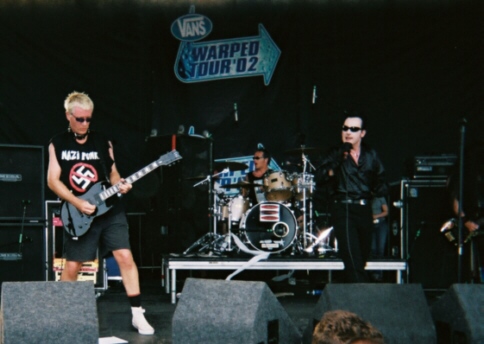 The Damned onstage in Boston