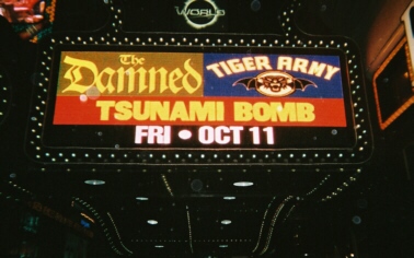 The Damned play to The World