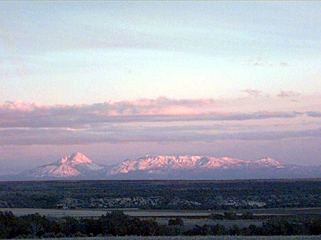 Here's the Sleeping Ute Mountain  thats to the west of my house.