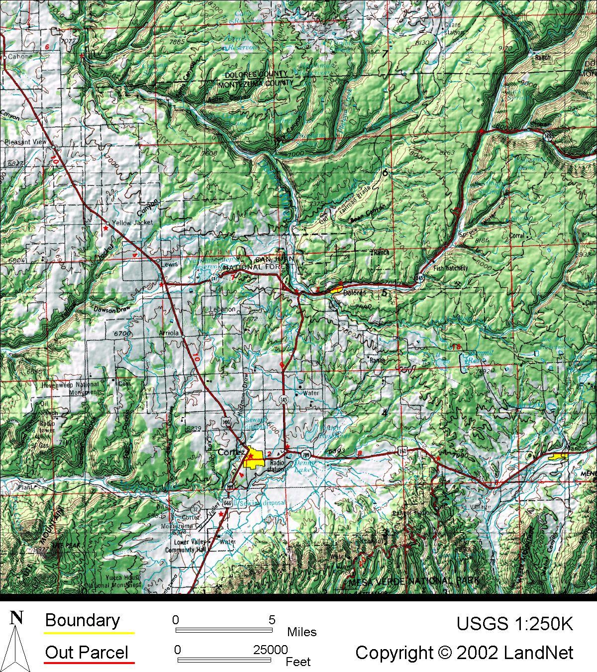 Here's  a map of the area.
