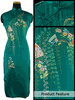 Silk Embroidered Flower and Willow Dress