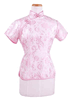 Timeless Tableau of Phoenix and Mystic Flowers Brocade Blouse