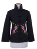 Midnight Mystical Peony Rayon Jacket