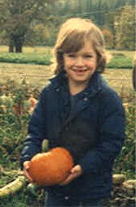The punkin patch...he's 5 yrs. old