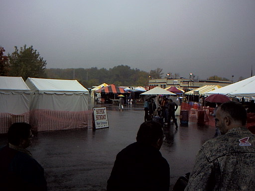 A soaking wet Marcus...