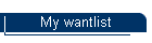My wantlist