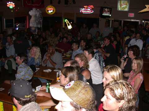 The crowd at Fat Katz Wednesday Jam