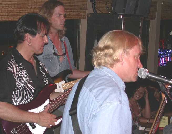 Joe Walsh with Joe Zito and pyro guitarist Jim Venus