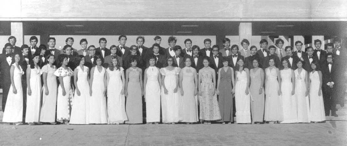 El dia de la Graduacion Julio 1973
