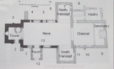 Plan of Longhope church