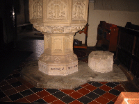 St Andrews Font beside the base of the first font