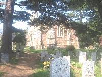 Church among trees
