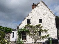 Eastern face of the cottage