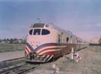 Coche motor 2775 detenido en estacion Carhue - 11/9/1977.Carlos Perez Darnaud