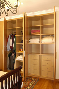 Built in cupboards