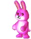 Selphie in a rabbit suit