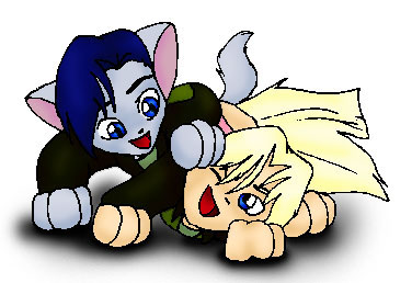 Zechs and Noin kitties are independant, which makes my job a lot easier, no da.