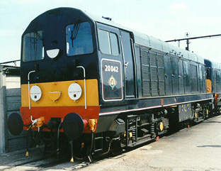 Photo 6. WRA livery on Class 20042 at Crewe Works.