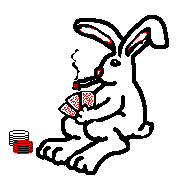 the poker-playing bunnies