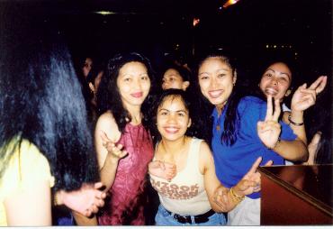 Tess, Rose, Myself & Donna at another Disco in Hong Kong.  Not same Disco where fight was and these are NOT catfight girls.  They my friends.