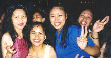 Tess, Rose, Myself & Donna at another Disco in Hong Kong.  Not same Disco where fight was and these are NOT catfight girls.  They my friends.