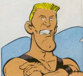 [Spartacus bei Asterix mit 
Romika-Fresse: reintreten und sich wohlfhlen]