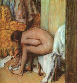 After the Bath - Woman Drying her feet, 1886