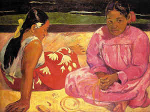 Tahitian Women on the Beach