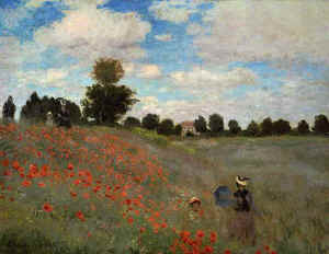Coquelicots Poppies Near Argenteuil, 1873
