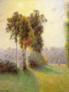 Sunset at St Charles Eragny, 1891