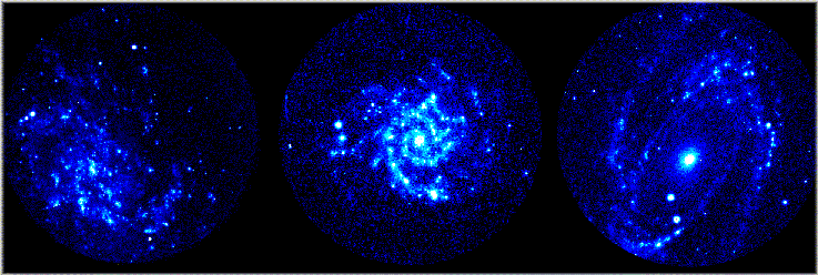 Three Spiral Galaxies