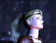 Terra gazes into Narshe's snowy night sky