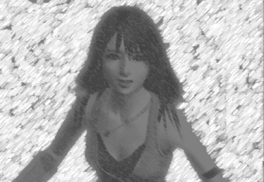 a shot of rinoa appearing >> crayons