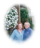 My mom is a great cook. But we LOVE to eat out! This picture was taken in front of an old-timey bakery in Virginia.