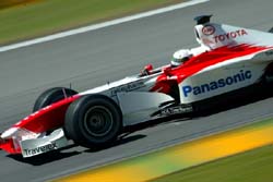 McNish on track 