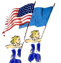 Two flag bearers