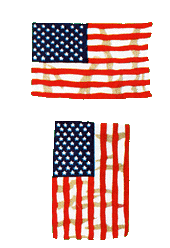 Flags on wall
